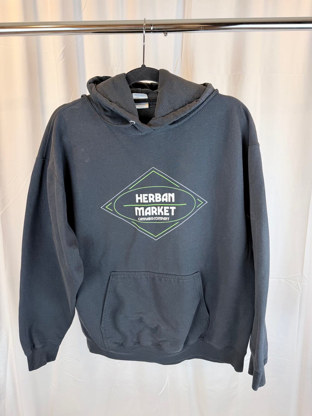 Men's Black "Herban Market Cannabis Company" Hoodie